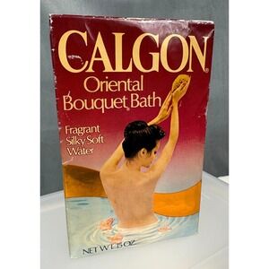 Vintage CALGON Oriental Bouquet Bath Take Me Away 15oz   New, Sealed